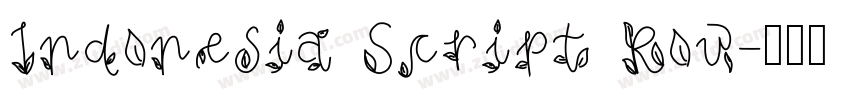 Indonesia Script Rou字体转换